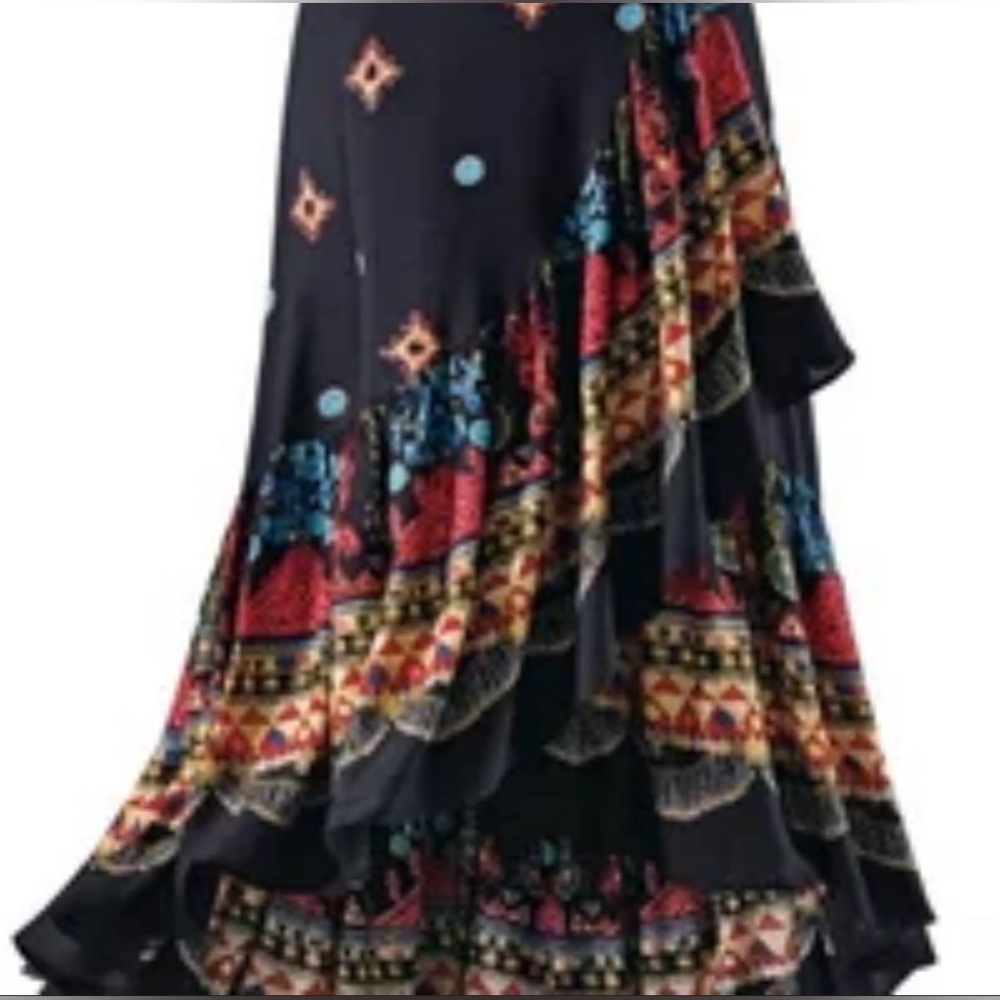Faux-Wrap Boho Skirt